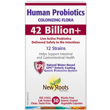 New Roots Human Probiotics 42 Billion+ 30 Veggie Caps Supplements - Probiotics at Village Vitamin Store