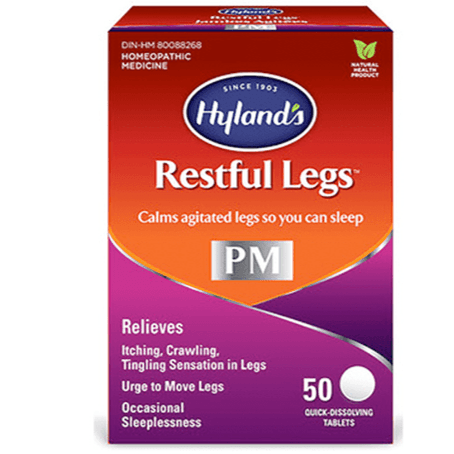 Hyland`s Restful Legs (PM) 50 Quick Dissolving Tabs Homeopathic at Village Vitamin Store