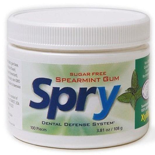 Spry Gum Spearmint 100pcs. Food Items at Village Vitamin Store