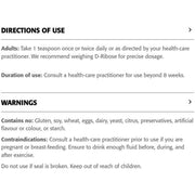 New Roots D-Ribose 100g Supplements - Amino Acids at Village Vitamin Store