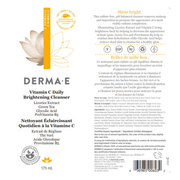 Derma E Vitamin C Brightening Cleanser 175mL Face Cleansers at Village Vitamin Store
