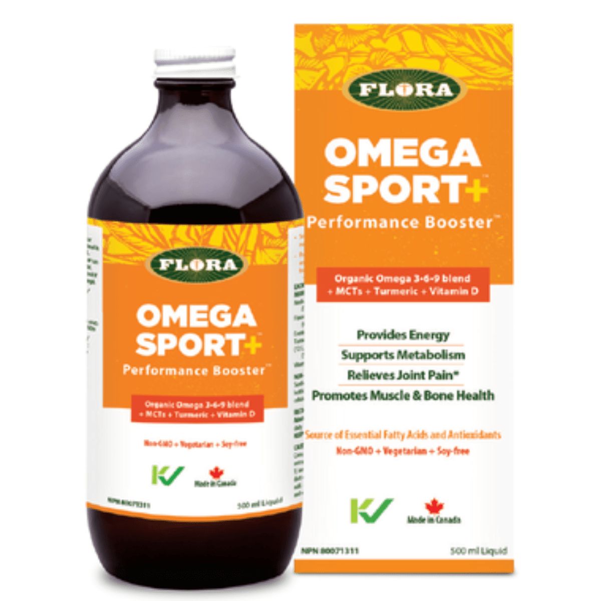 Flora Omega Sport+ 500mL Supplements - Sports at Village Vitamin Store