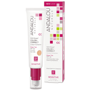 Andalou Naturals Sensitive Color + Correct 1000 Roses Sheer Tan SPF 30 58mL Cosmetics - Makeup at Village Vitamin Store