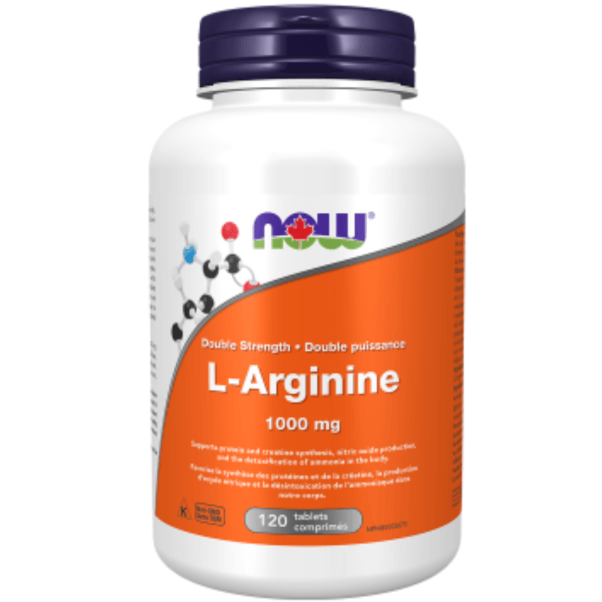 NOW L-Arginine 1000MG 120 Tabs Supplements - Amino Acids at Village Vitamin Store