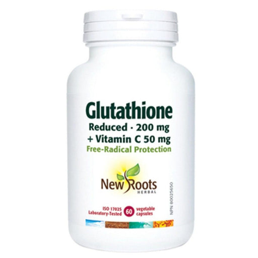 New Roots Glutathione Reduced 200mg- 60 Veggie Caps Supplements at Village Vitamin Store