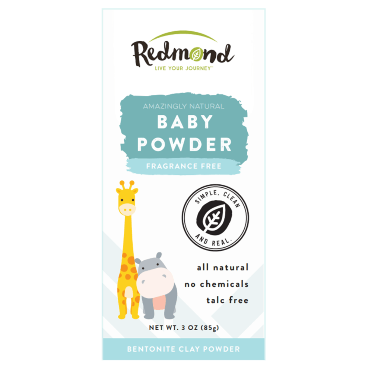 Redmond Baby Powder Fragrance Free 85g Baby & Toddler at Village Vitamin Store
