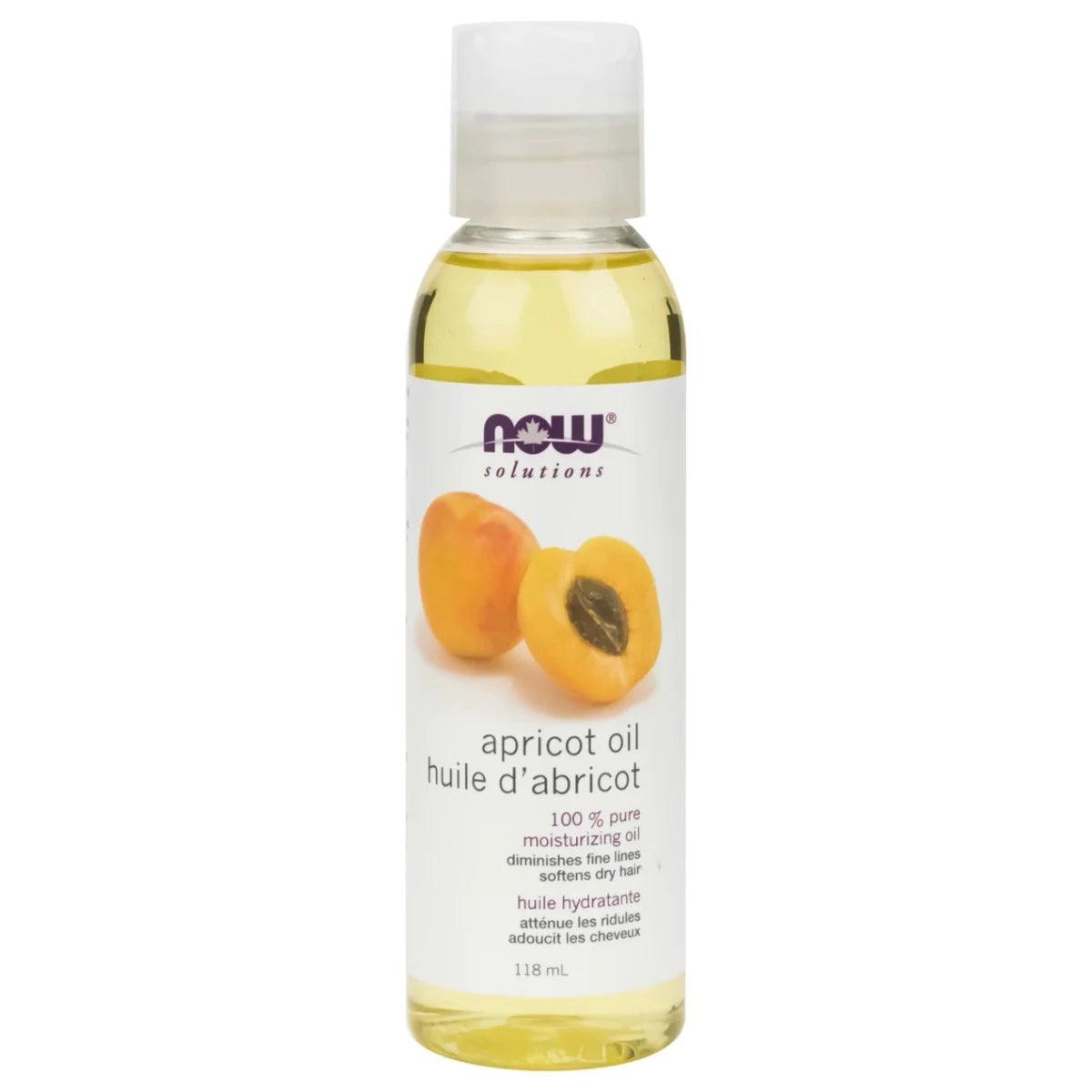 NOW Solutions Apricot Oil 100% Pure 118ML Beauty Oils at Village Vitamin Store