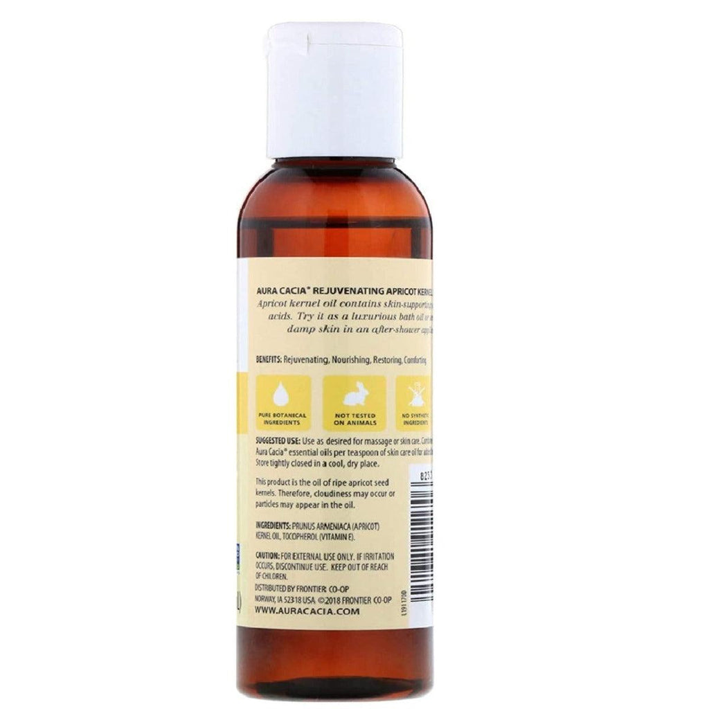 Aromatherapy Blends - Essential Oils Aura Cacia Apricot Kernel Skin Care Oil 4 OZ Aura Cacia