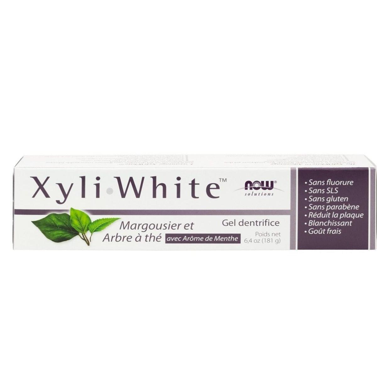 NOW Xyli-White Neem & Tea Tree Toothpaste 181G Toothpaste at Village Vitamin Store