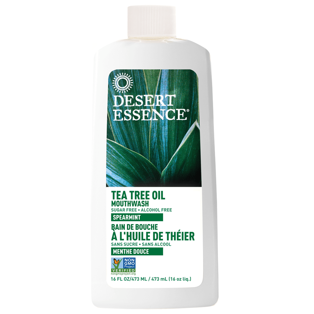 Desert Essence Mouthwash Tea Tree Oil With Spearmint 473mL Oral Care at Village Vitamin Store