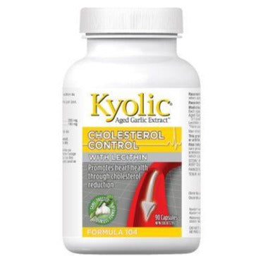 Kyolic Aged Garlic Extract Cholesterol Control Formula 104 90 Caps Supplements - Cholesterol Management at Village Vitamin Store