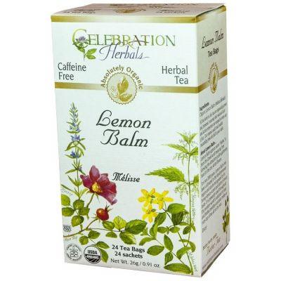 Celebration Herbals Lemon Balm Herb 24 Tea Bags Food Items at Village Vitamin Store