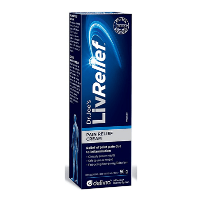 LivRelief Pain Relief Cream 50g Personal Care at Village Vitamin Store