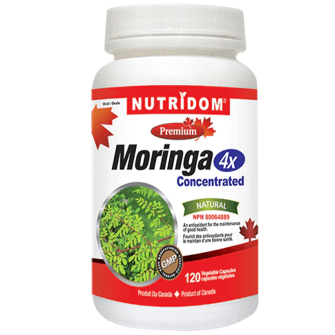 Nutridom Moringa 4X Concentrated 120 Veggie Caps Supplements at Village Vitamin Store