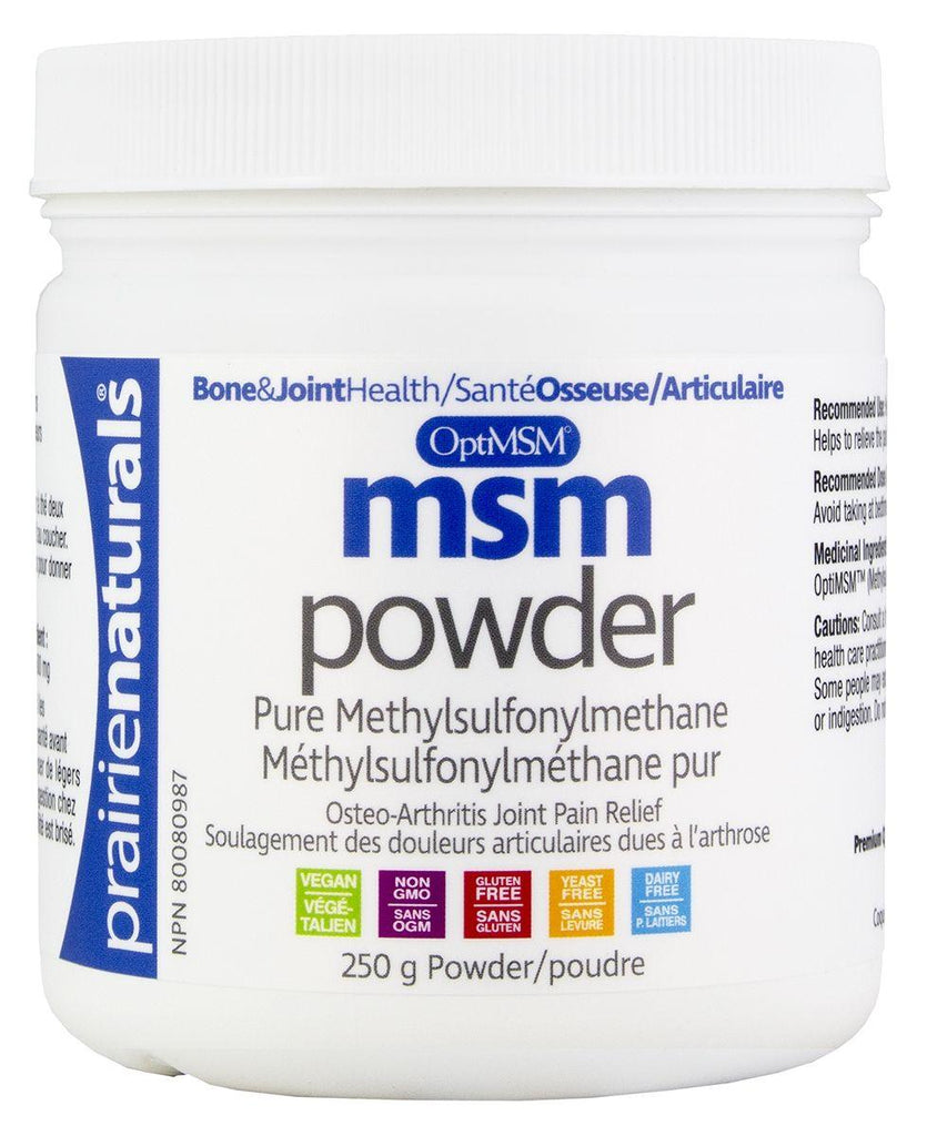Prairie Naturals Opti MSM Powder 250G Supplements - Joint Care at Village Vitamin Store