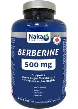 Naka Platinum - Berberine 500mg, 150 Caps Supplements - Blood Sugar at Village Vitamin Store