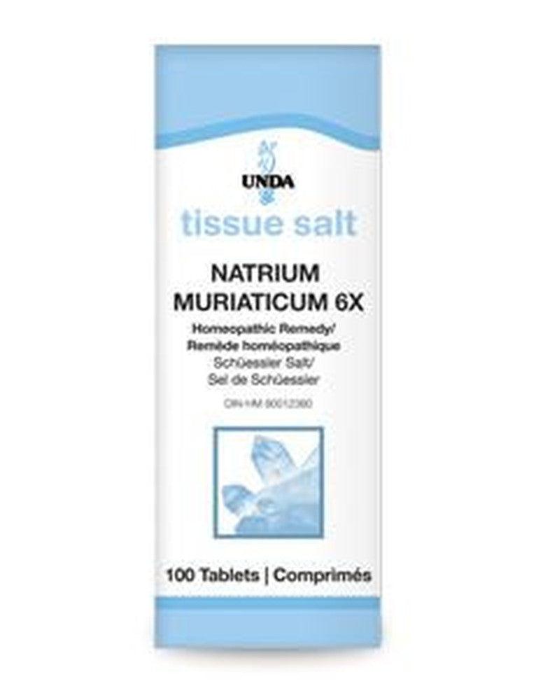 UNDA Natrium Muriaticum 6X 100 tablets Homeopathic at Village Vitamin Store