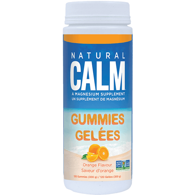 Natural Calm Gummies Orange 120 Gummies Minerals - Magnesium at Village Vitamin Store