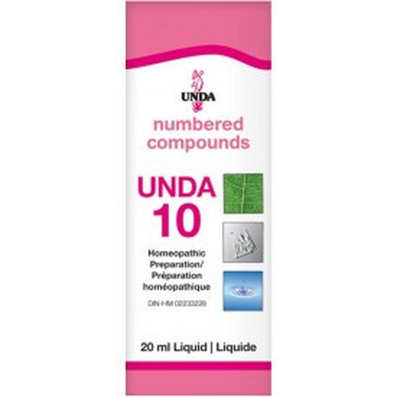 UNDA Numbered Compounds UNDA 10 Homeopathic at Village Vitamin Store