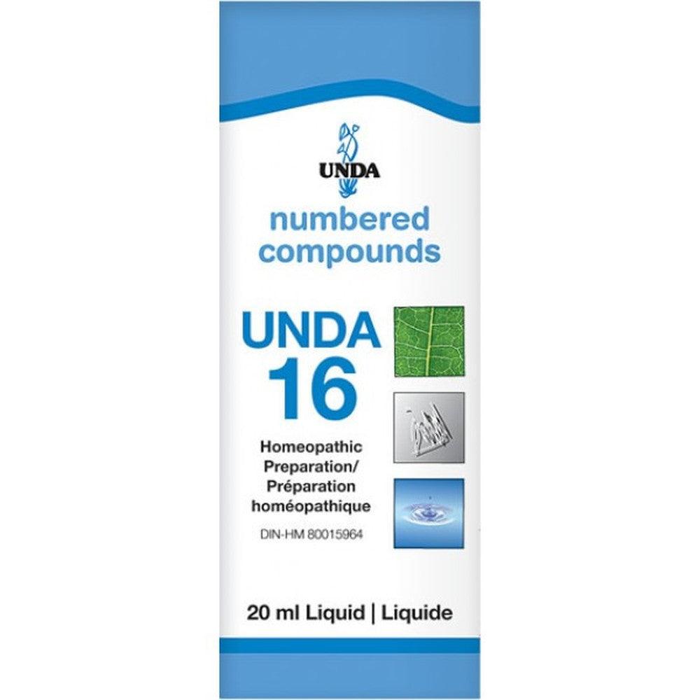 UNDA Numbered Compounds UNDA 16 Homeopathic at Village Vitamin Store