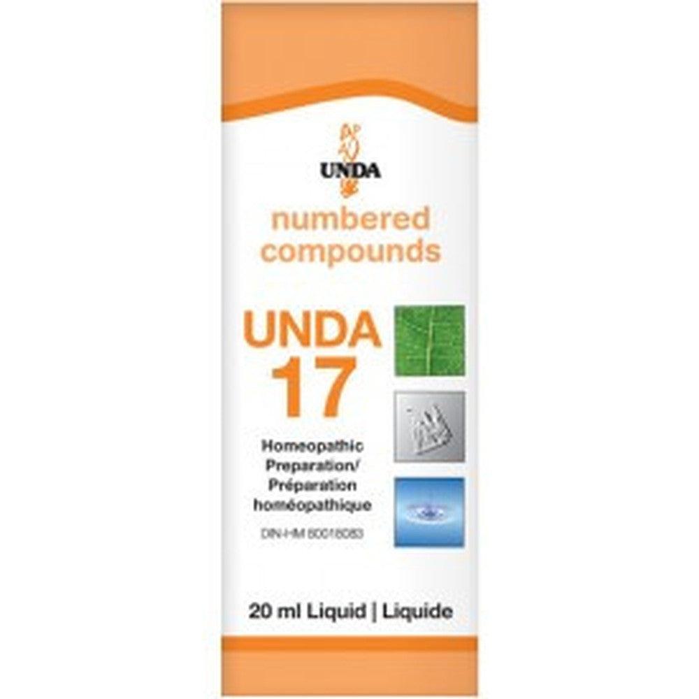UNDA Numbered Compounds UNDA 17 Homeopathic at Village Vitamin Store