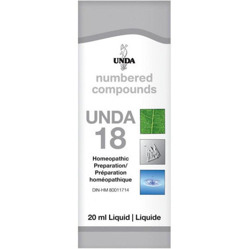 UNDA Numbered Compounds UNDA 18, 20ML Homeopathic at Village Vitamin Store