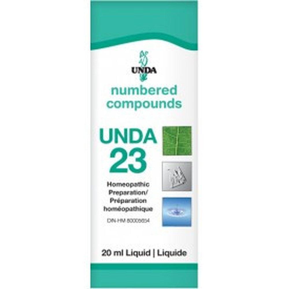 UNDA Numbered Compounds UNDA 23 20ML Homeopathic at Village Vitamin Store