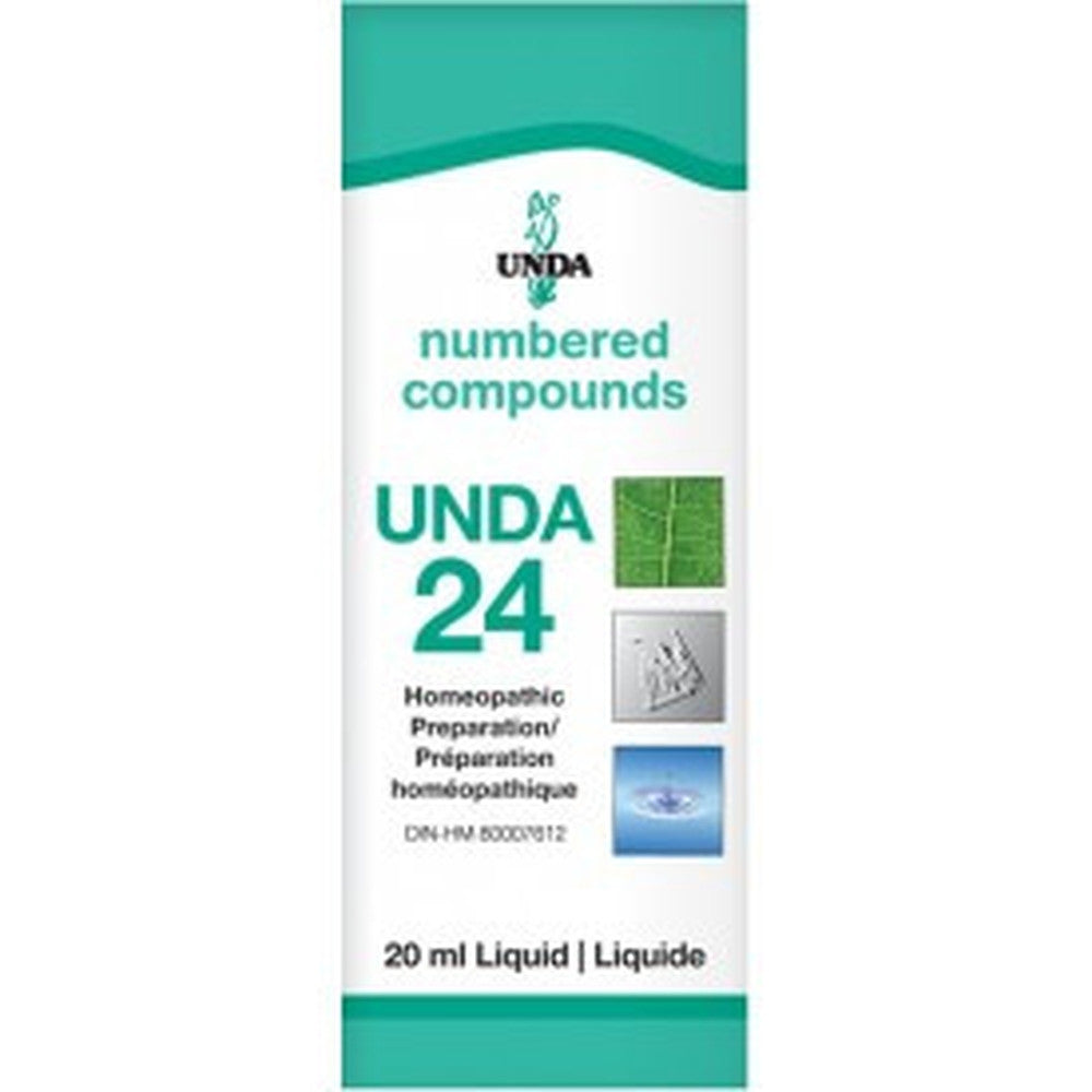 UNDA Numbered Compounds UNDA 24 20ML Homeopathic at Village Vitamin Store