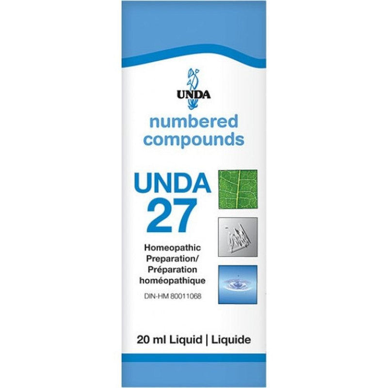 UNDA Numbered Compounds UNDA 27 Homeopathic at Village Vitamin Store