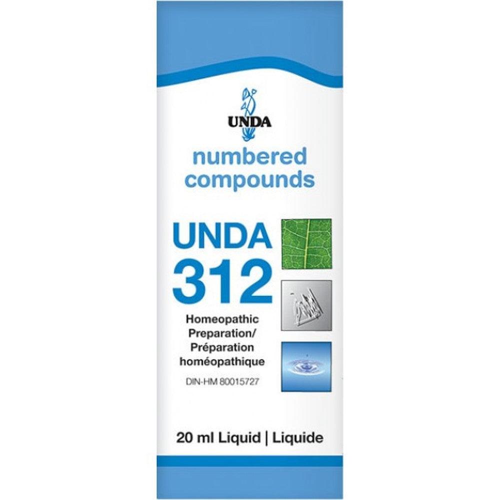 UNDA Numbered Compounds UNDA 312 20ML Homeopathic at Village Vitamin Store
