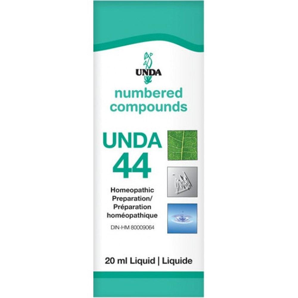 UNDA Numbered Compounds UNDA 44 Homeopathic at Village Vitamin Store