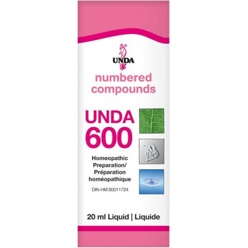 UNDA Numbered Compounds UNDA 600 Homeopathic at Village Vitamin Store