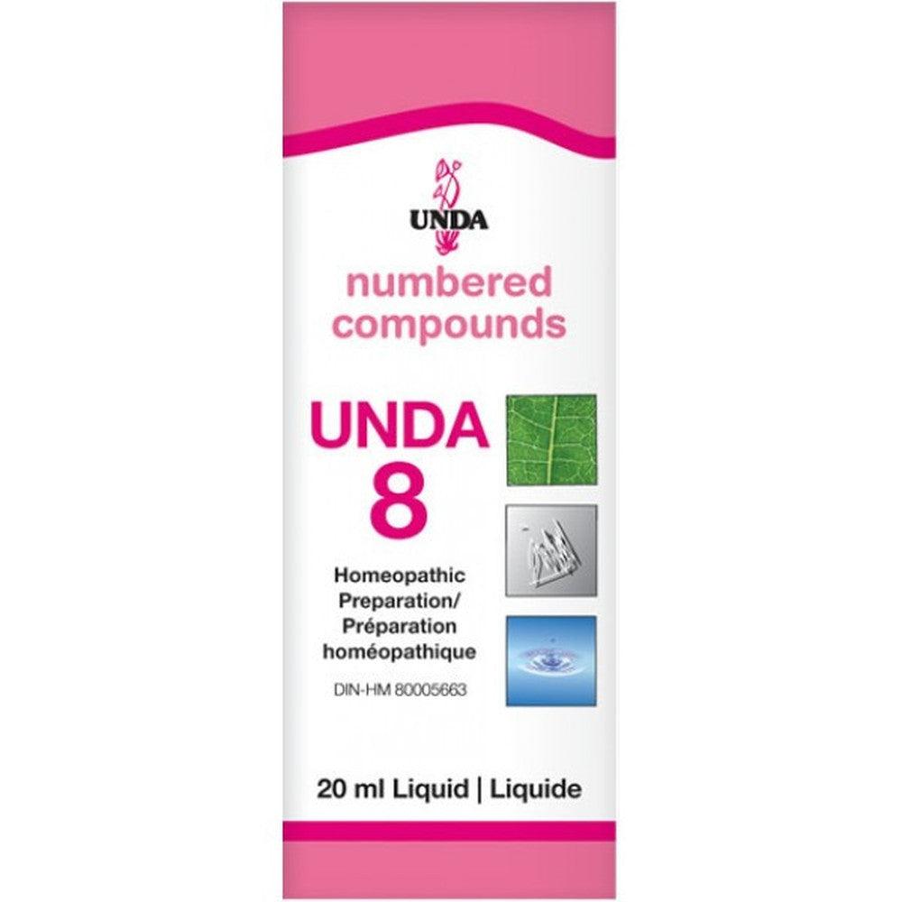 UNDA Numbered Compounds UNDA 8 Homeopathic at Village Vitamin Store