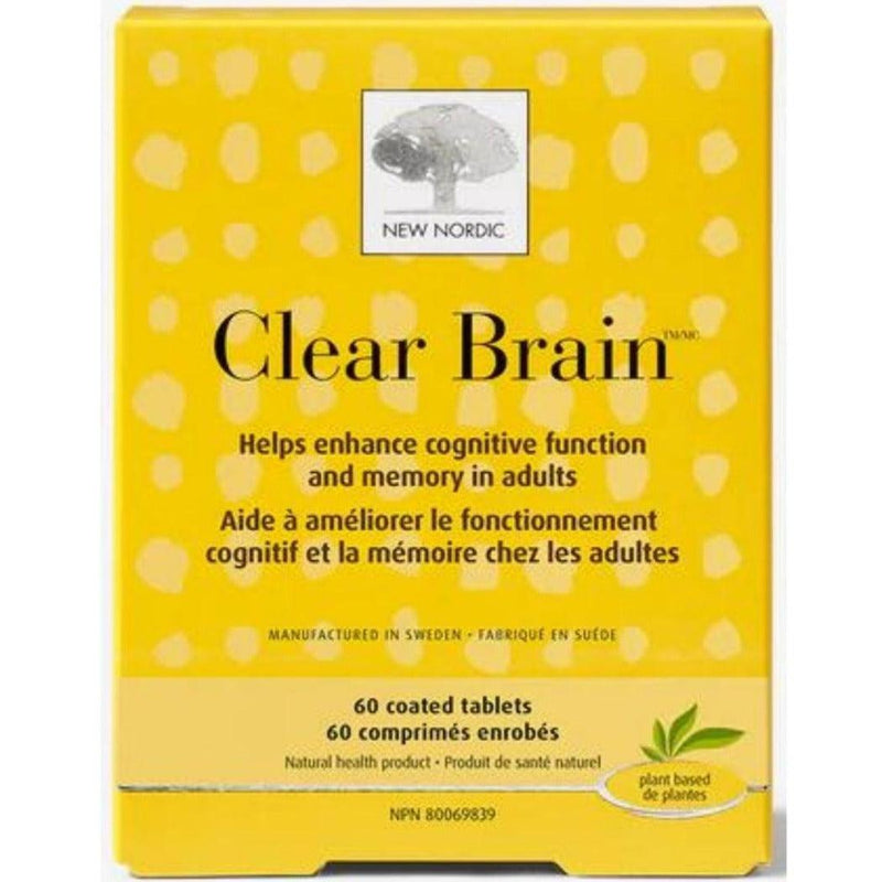 New Nordic Clear Brain 60 Coated Tabs Supplements - Cognitive Health at Village Vitamin Store