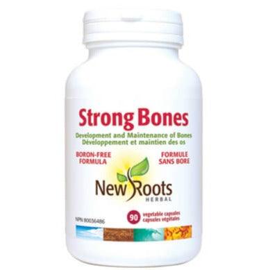 New Roots Strong Bones Boron Free 90 Veggie Caps Supplements - Bone Health at Village Vitamin Store