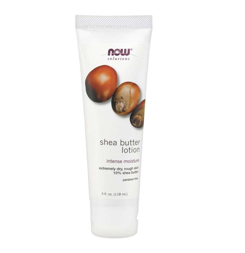 NOW Shea Butter Lotion Intense Moisture for Extremely Dry, Rough Skin 118ml Body Moisturizer at Village Vitamin Store