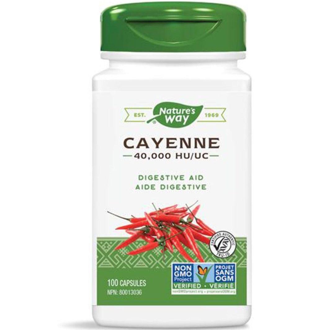 Nature's Way Cayenne 40,000hu 100 caps Supplements - Digestive Health at Village Vitamin Store