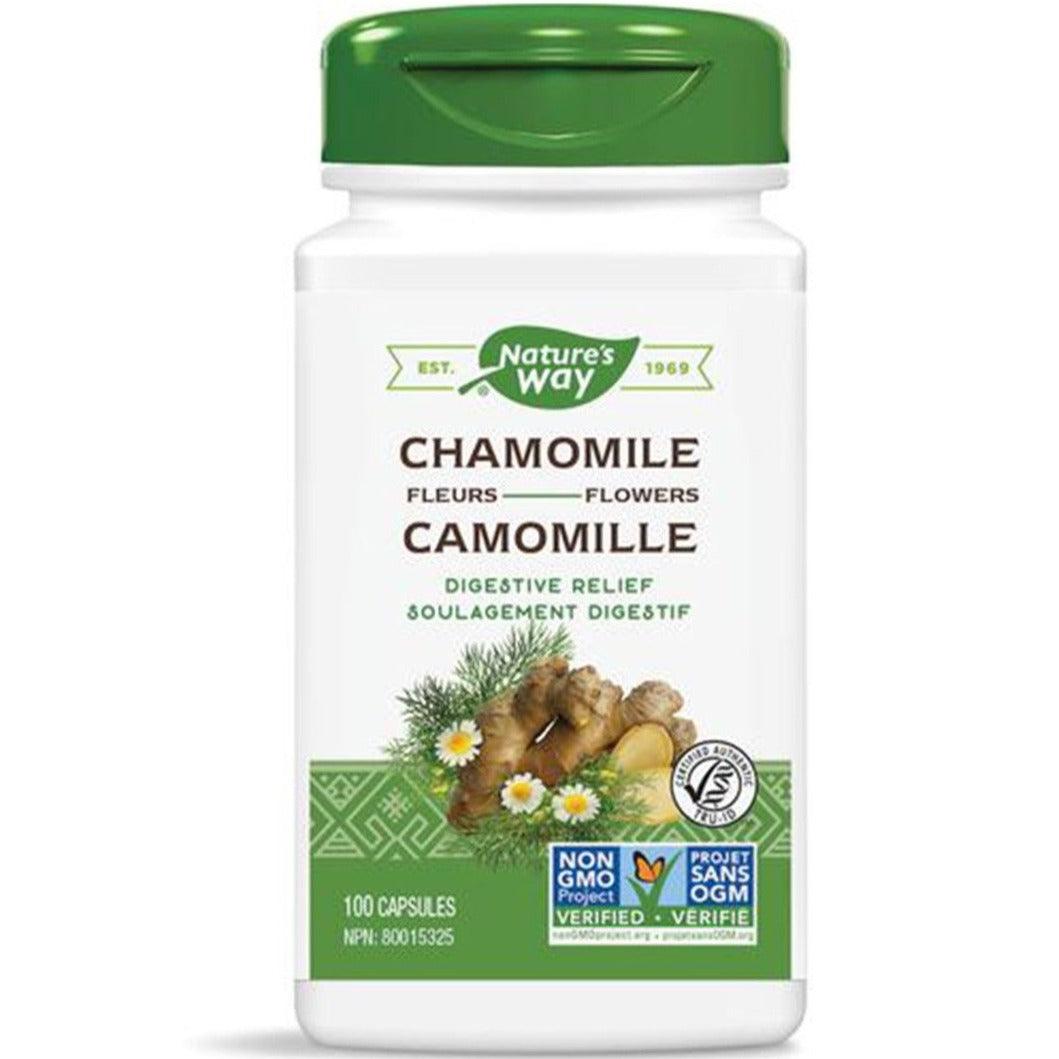 Nature's Way Chamomile Flowers 100 Caps Supplements - Digestive Health at Village Vitamin Store