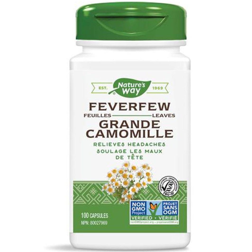Nature's Way Feverfew Leaves 100 Capsules Supplements at Village Vitamin Store