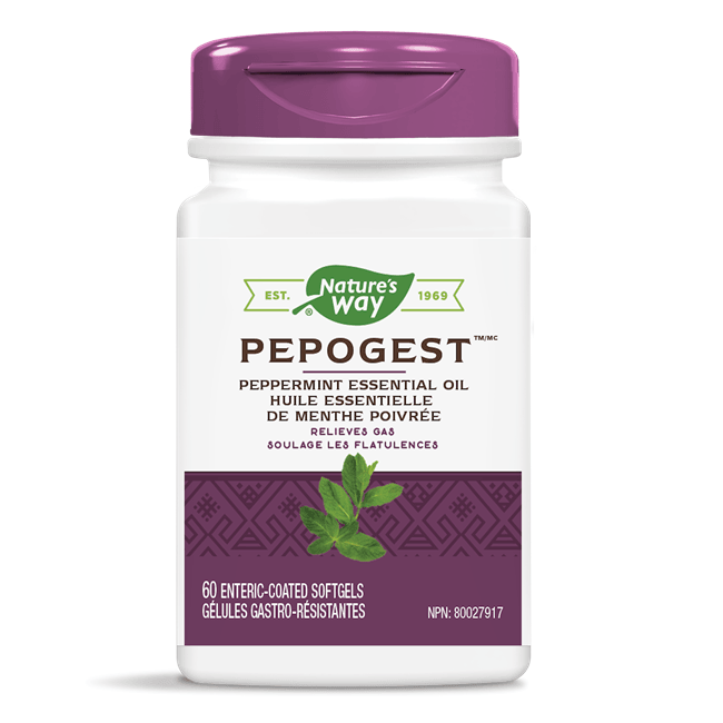Nature's Way Pepogest 60 Softgels Supplements - Digestive Health at Village Vitamin Store