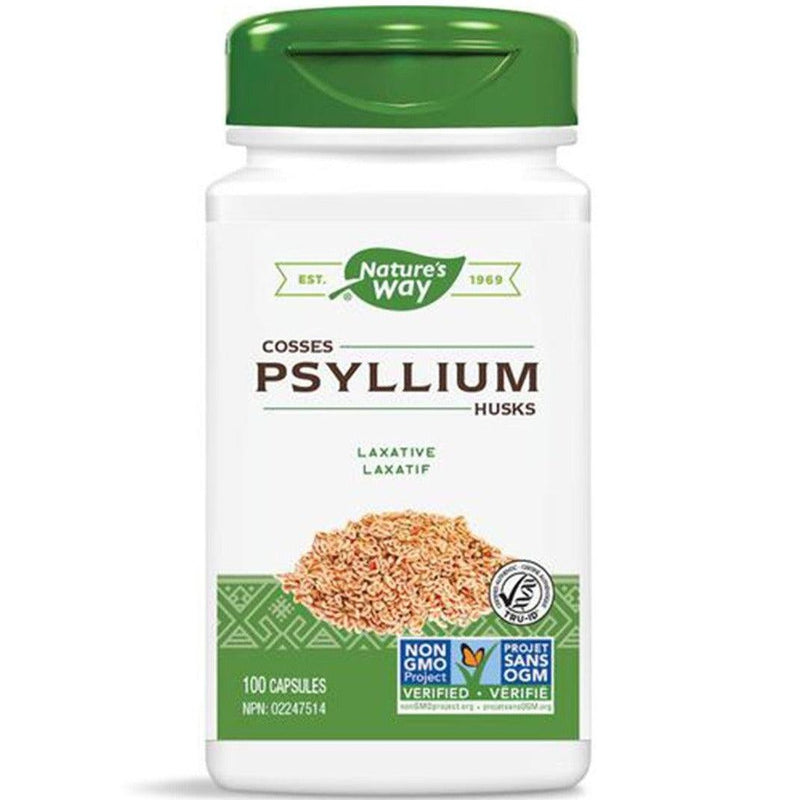 Nature's Way Psyllium Husk 100 Caps Supplements - Digestive Health at Village Vitamin Store