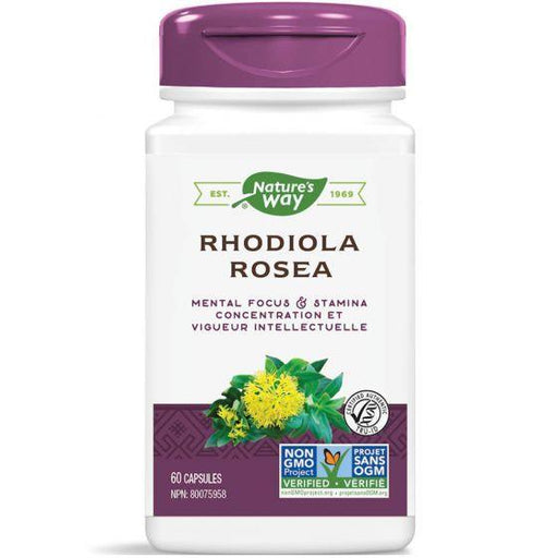 Nature's Way Rhodiola 60 Caps Supplements - Cognitive Health at Village Vitamin Store