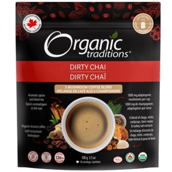 Organic Traditions Dirty Chai Coffee Drink Mix 100G Food Items at Village Vitamin Store
