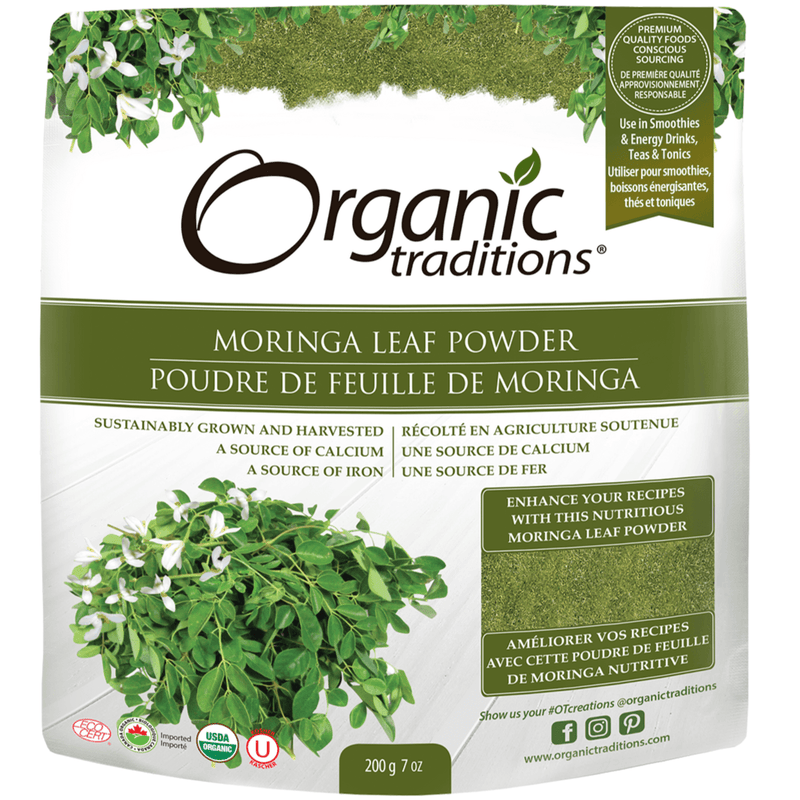 Organic Traditions Organic Moringa Leaf Powder 200g Food Items at Village Vitamin Store