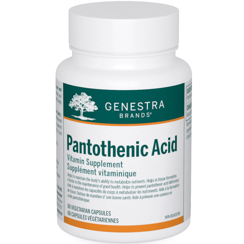 Genestra Pantothenic Acid 60 Veggie Caps Supplements at Village Vitamin Store