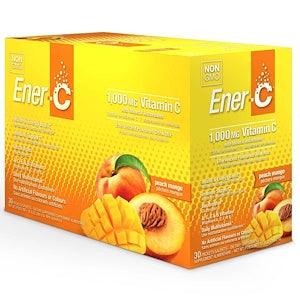 Ener-Life Vitamin-C 1000 mg Peach Mango 30 Packs Vitamins - Vitamin C at Village Vitamin Store
