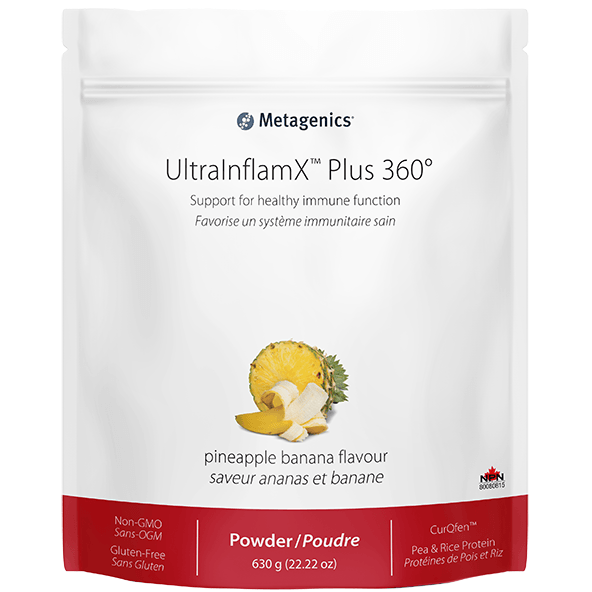 Metagenics UltraInflamX Plus 360 Pineapple Banana 630 G Supplements - Pain & Inflammation at Village Vitamin Store
