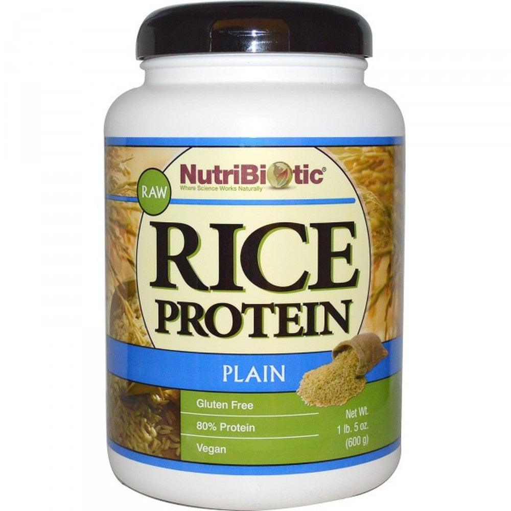 Nutri Biotic Rice Protein Plain 600g Supplements - Protein at Village Vitamin Store