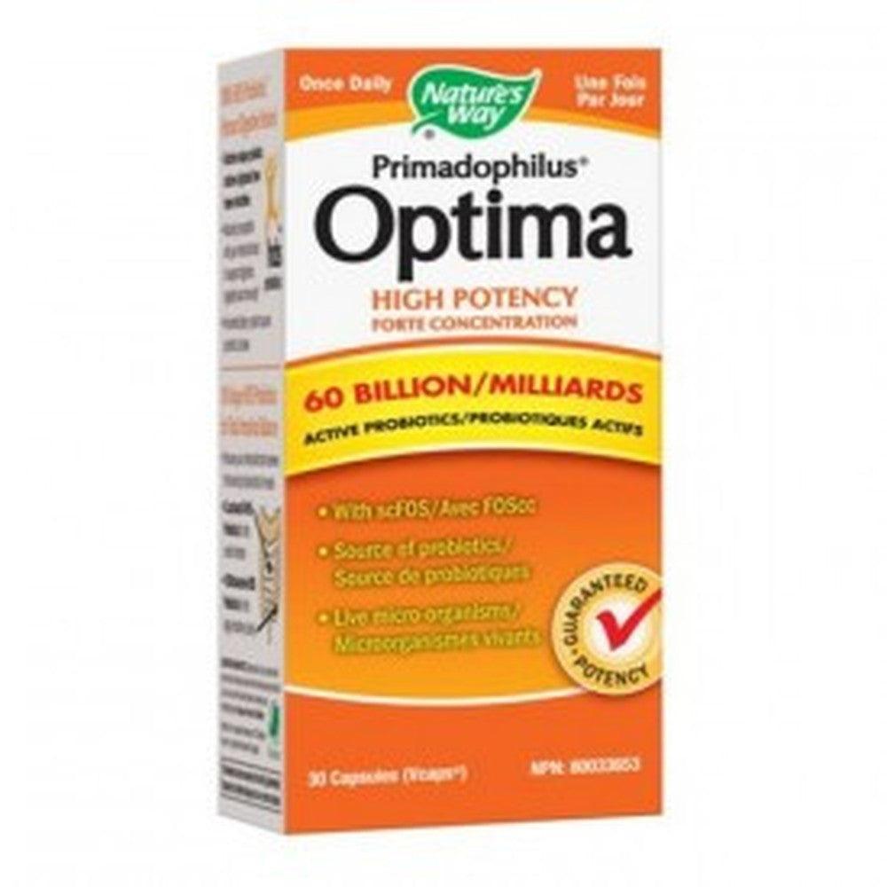Nature's Way Primadophilus Optima 60 Billions 30 Caps Supplements - Probiotics at Village Vitamin Store