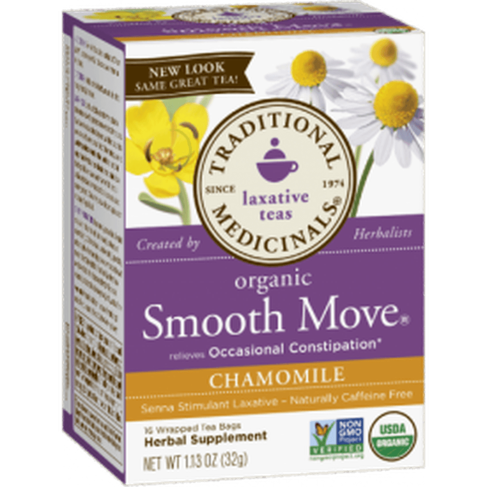 Traditional Medicinals Smooth Move Chamomile 20 Tea Bags Food Items at Village Vitamin Store